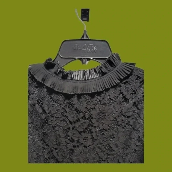 J.crew lace tank top black  size Xsmall - Picture 6 of 8